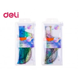 DELI ΓΕΩΜΕΤΡΙΑΣ ΣΕΤ BLISTER 4Τ 15cm ΑΣΣΟΡΤΙ